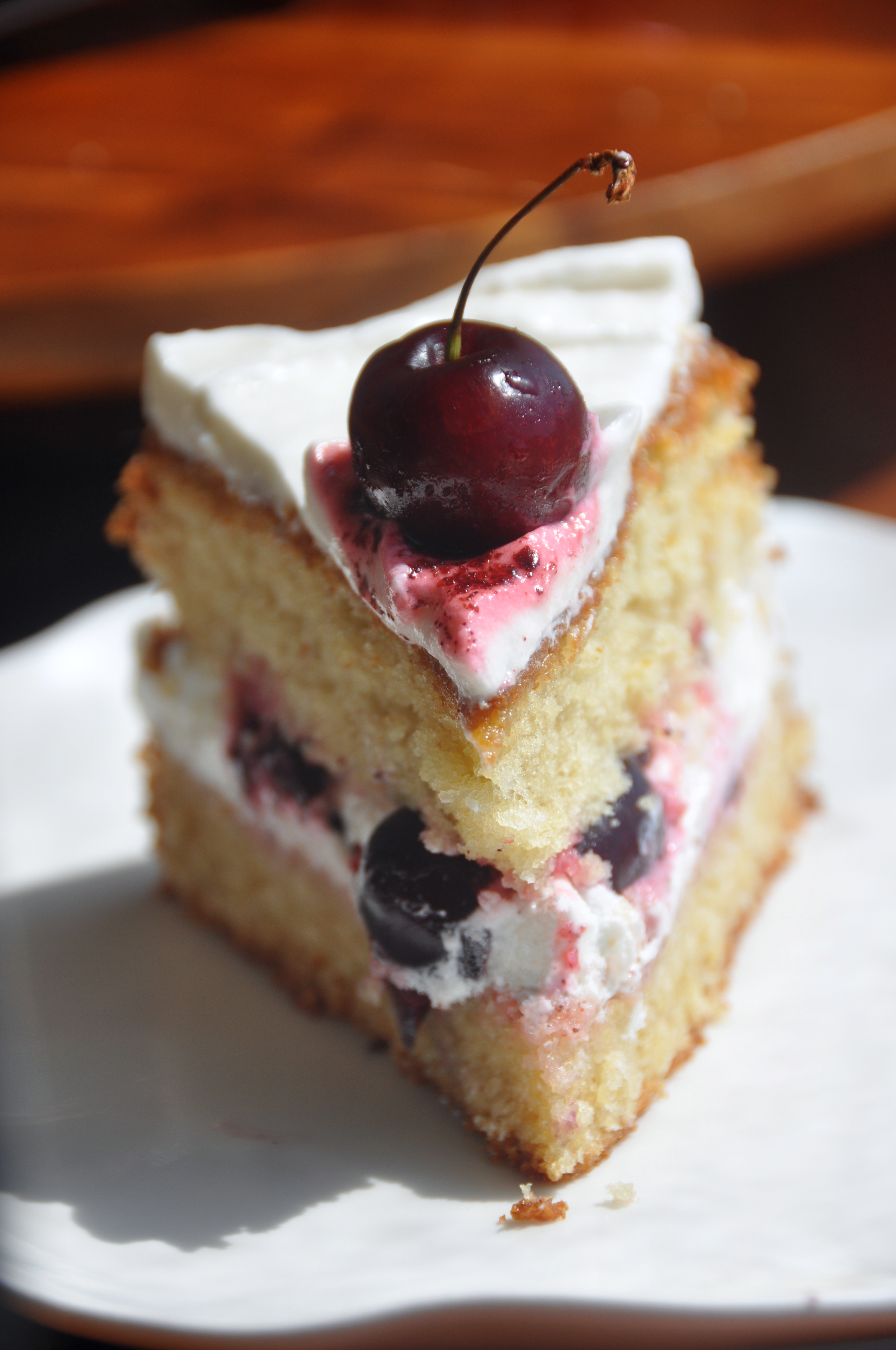 Lemon Olive Oil Cake with Sumac Cherries