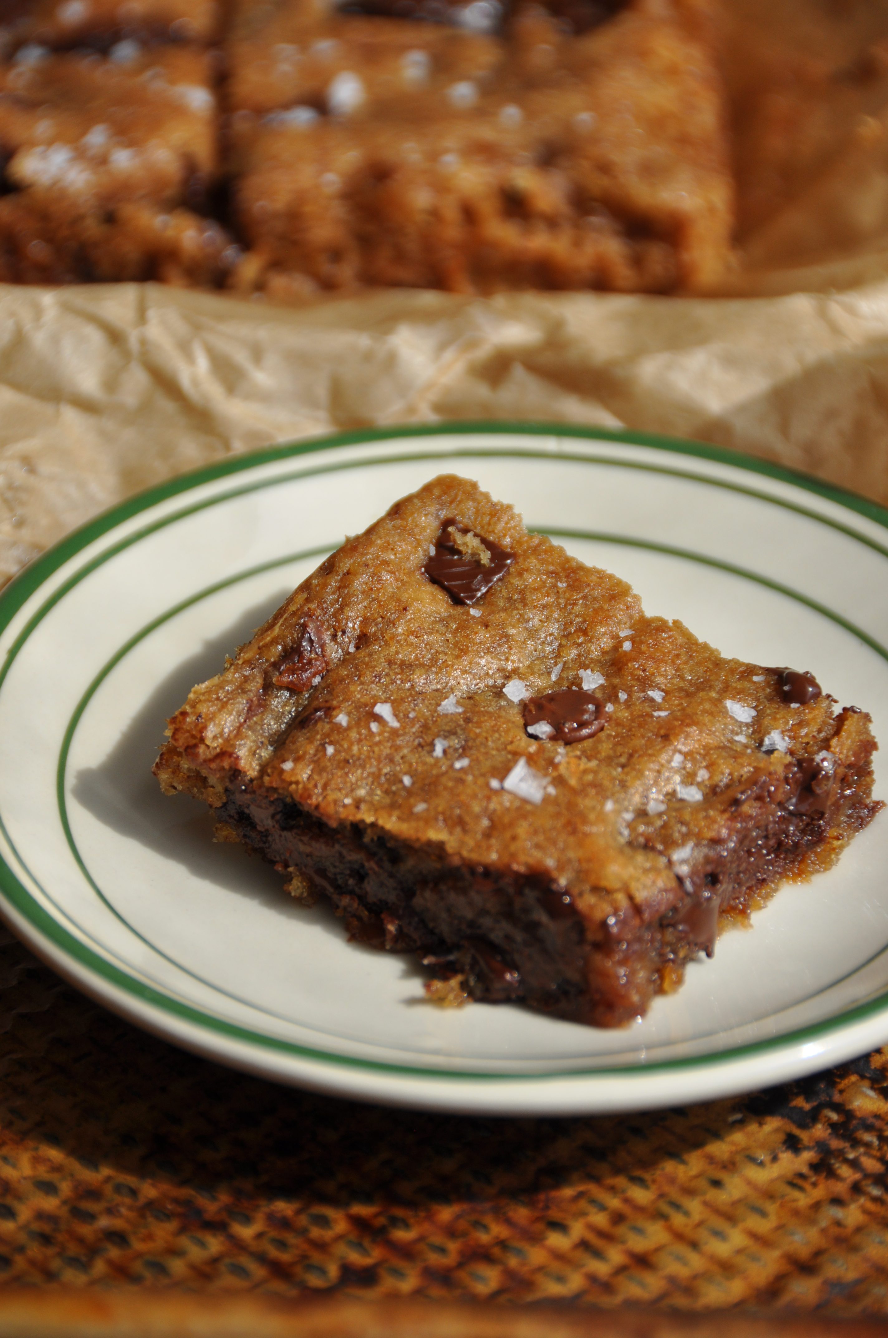 Espresso Banana Blondies