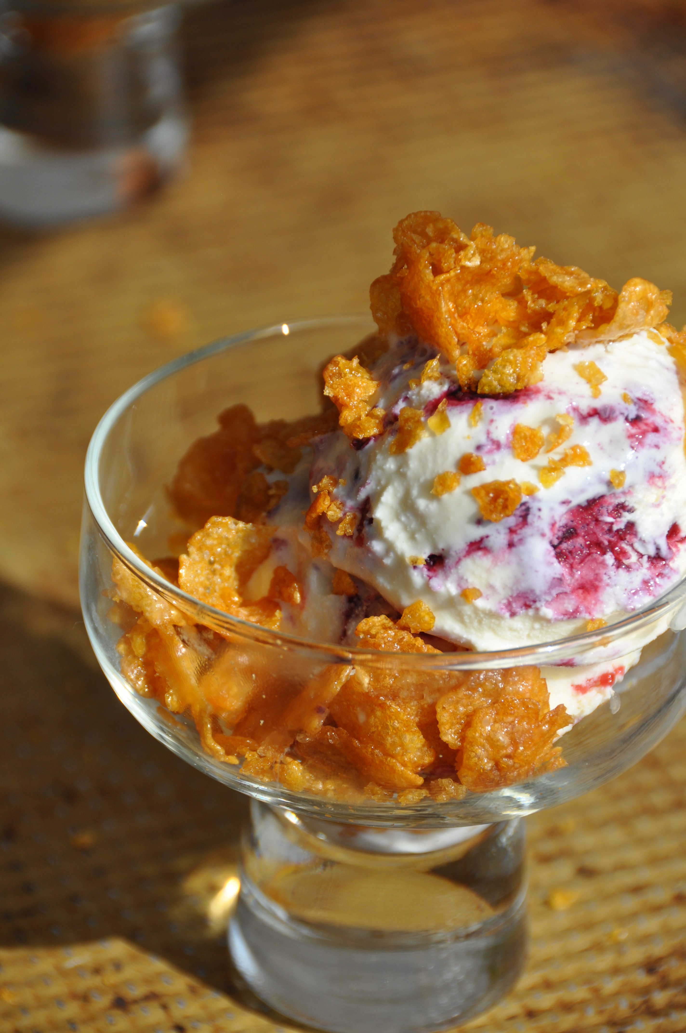 Cornflake Crunch Ice Cream Sundae
